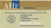 AHF-All Hardwood Floor Business Card image-specializing in all hardwood floor applications, installation, dustless dust free hardwood floor sanding-fine quality stairs-installations, Glitsa gold seal Swedish Varnish finish-gym floors -game court markings basketball court painting-Vancouver 604 603 7317