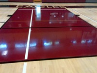 vancouver nCAA gymnasium hardwood floor refinishing solid keys