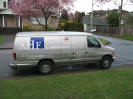 AHF All Hardwood floor ltd. Truck logo professional hardwood floor installation and refinishing Vancouver BC