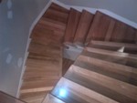 white oak rift sawn stairs installation Delta tsawwassen BC