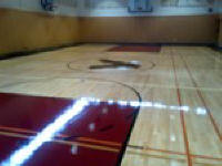 vancouver gymnasium hardwood floor refinishing with Ken Moersch AHF-All hardwood floor ltd